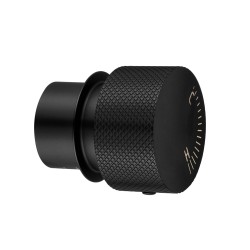 Lattice Edition Luxury Knurled Matt Black Progressive Wall Mixer Shower Mixer Tap